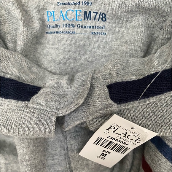 *NWT children’s place long sleeve polo shirt Kids size 7/8 - Picture 4 of 4
